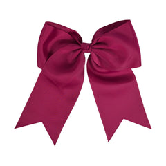 White Jumbo Bow Clip with Tails