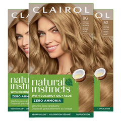 Clairol Natural Instincts Demi-Permanent Hair Dye, 7 Dark Blonde Hair Color, Pack of 1