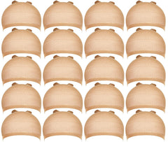 Teenitor Wig Cap,Black Wig Cap 20 Pieces Wig Caps, Black Stocking Caps, Stretchy Nylon Wig Stocking Caps for Women