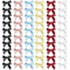 YONOY 60Pcs Mini Cute Bow Hair Clips for Women Girls,Small Hair Clips Solid Color Hair Ribbon Alligator Clips Barrettes Pins Metal Y2kHair Accessories