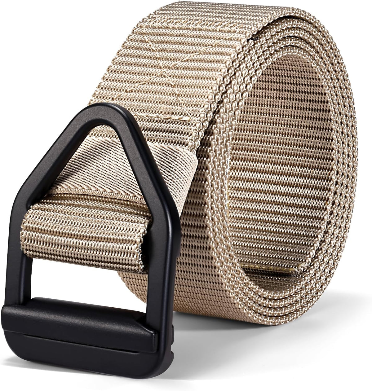 JASGOOD Tactical Heavy Duty Reinforced Nylon Belt for Men Adjustable Military Webbing Belt Strap with Metal Buckle