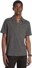 Michael Kors Mens Short Sleeve Ribbed Johnny Collar Polo