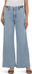 KUT from the Kloth Women's Jean High Rise Wide Leg with Trouser Pocket