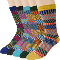 Mens Wool Socks for Winter Thick Warm Hiking Sock Soft Casual Nordic Boot Socks