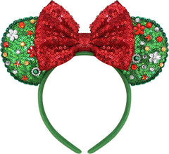 Cute Sequin Bows Mouse Ears Headband for Women - Halloween