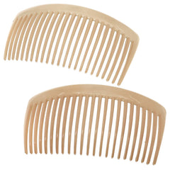 Camila Paris AD66/2 French Side Comb Large Curved Tortoiseshell Hair Combs for Women Fine Hair, 4 Inch Strong Hold Comb for Women Bun Chignon Up-Do Styling Girls Hairstyle Accessories, Made in France
