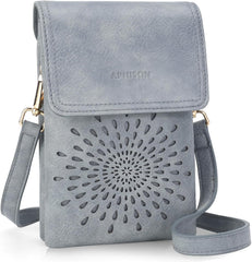 APHISON Small Crossbody Bags for Women Trendy, Leather Phone Wallet Purses Handbags Card Slots with Adjustable Strap