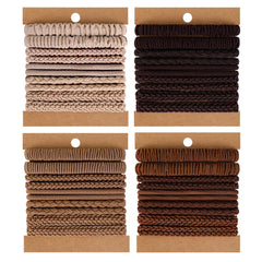 Boho Hair Ties 48pcs,Hair Accessories for Women, Hair Tie Bracelets,Ponytail Holders for Girls with Thick and Thin Hair,Soft Dual-Use No-Damage Ties,Mother's Day, Valentine's Day, Christmas gifts