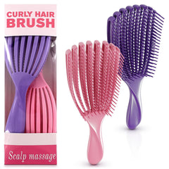 4 Pcs Travel Hair Brush - 4.25x1.49" Folding Hair Brush with Mirror and Flexible Nylon Bristles, Lightweight Travel Comb for Women - 4 Colors Pack, Foldable Hairbrush for Styling on the Go