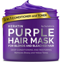 SUNATORIA Keratin Hair Mask - Deep Conditioner for Dry Damaged Hair - Hydrates, Repairs, Nourishes - Keratin Hair Treatment - Deep Conditioning Hair Mask - Keratina Mascarilla Para el Cabello
