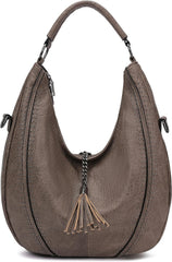 Women Hobo Bags Oversized Leather Handbags PU Crossbody Shoulder Totes Winter Stylish Purses
