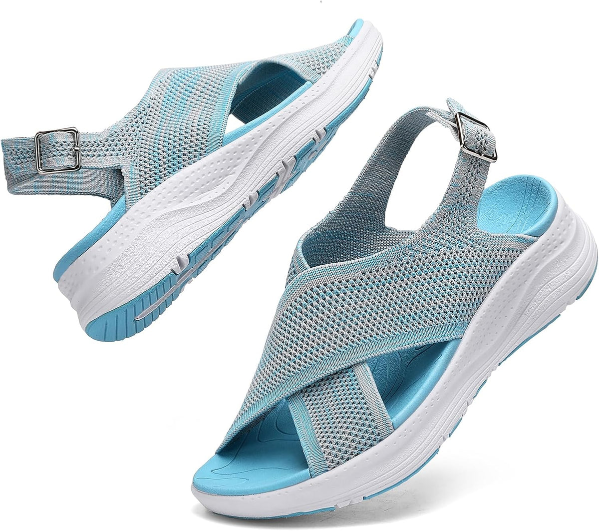 Womens Orthopedic Sandals Ladies Recovery Sport Outdoor Adjustable Strap Sandals with Comfortable Plantar Fasciitis Arch Support