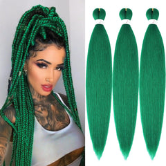 Braiding Hair Pre Stretched 26inch 3 Packs White Braiding hair Extensions Synthetic Crochet Braids, Hot Water Setting Professional Soft Yaki Texture. (26inch(3Packs),White#)