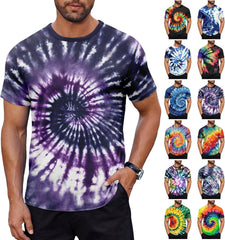 12 Pack Men's Cotton T-Shirts Mixed Color Casual Shirts Summer Trendy Classic Short Sleeve Tees