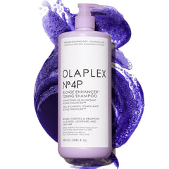 Olaplex No. 4P Blonde Enhancer Purple Toning Shampoo, Repairs, Hydrates, & Brightens All Blonde, Lightened, & Grey Hair