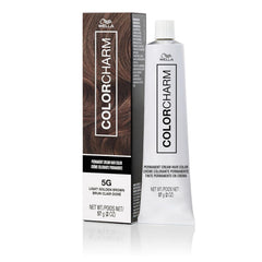 COLORCHARM Permanent Cream Hair Dye | Brown Hair Color | Medium to Golden Caramel, Cool Natural, Brunette Shades | 100% Gray Coverage | Vegan, Free of Phthalates & Parabens | 2 oz.