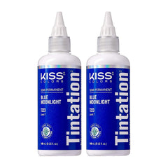 Red by Kiss Tintation Semi-Permanent Hair Color, Aloe Vera Water Based, Argan Oil, Olive Oil, Collagen & Keratin, Long-Lasting Color Dye (Honey Brown, 5 Fl Oz)