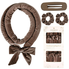 Yanibest Heatless Hair Curler, No Heat Hair Curlers to Sleep in, Super Soft Ribbon Wrap for Long Hair, Overnight Heatless Curling Set with Scrunchies and Clip, for All Hair types