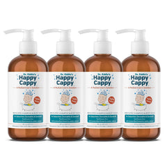 Happy Cappy Cradle Cap Medicated Shampoo and Body Wash with Comb - Baby Dandruff Shampoo, Helps Infants with Seborrheic Dermatitis, Reduces Flakes, Dermatologist Tested, Fragrance Free - 8 fl oz