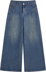 CIDER Baggy Jeans for Women Low Waist Wide Leg Denim Pants Trendy Loose Oversized Fit Jean