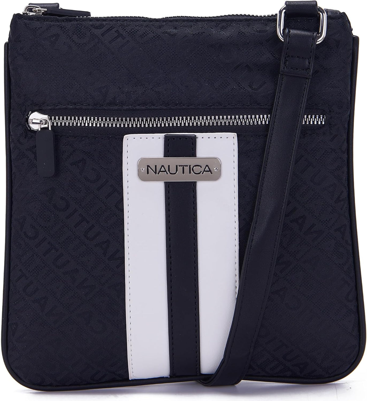 Nautica Lakeside Signature Jaquard North South Crossbody Bag