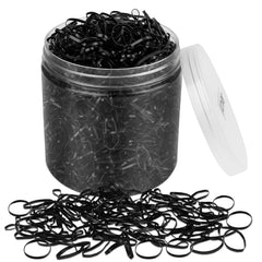 AHIER 2000PCS Clear Elastic Hair Bands, 2mm in Width and 30mm in Length Hair Ties, Disposable Hair Holders, Ideal for Long or Short Hair, Daily Hairdos, Unisex, All Ages, 2E+3 Count