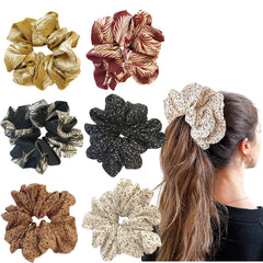 Large Satin Scrunchies Oversized Jumbo Sleeping Giant No Damage Big Silk for Women(A)