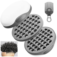 Small Hole Hair Sponge Brush for Twists Dreads Natural Hair Afro Curl Barber 2 PCS