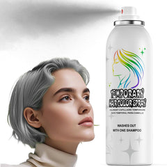 Green Temporary Hair Color Spray - Gentle Formula, Washable & Non-Sticky | Instant Hair Dye Alternative for Adults | Halloween, Costume, Party Makeup, 150ml