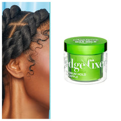 KISS COLORS & CARE Maximum Hold Edge Fixer, Non-Greasy Gel Formula Infused With Biotin B7, 24 Hour Hold, ‘Sweet Peach’ Scented, 3.38 Fl. Oz. (100 ml)