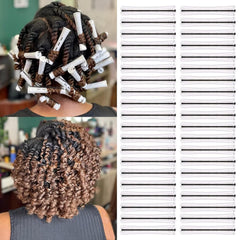 60 Pieces Cold Wave Non-Slip Rods Set - 3 Sizes Plastic Heatless Perming Curlers for Women's Natural, Long, Medium, and Short Hairstyles