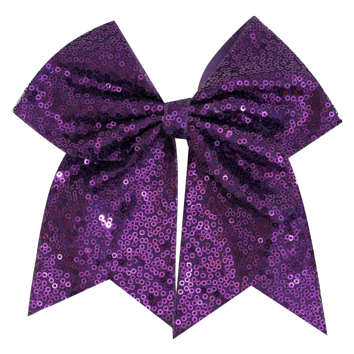 1 Pcs 8" Large Sequin Cheer Bows Clips, Cheerleading Glitter Hair Bow with Alligator Clips Hair Accessories for Cheerleaders Football Competition Sports (Blue)