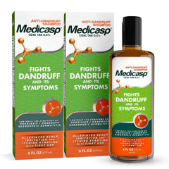 Medicasp Coal Tar Anti-Dandruff Shampoo, Alleviates Symptoms from 1st Wash, Treats Psoriasis, Seborrheic Dermatitis & Itchy Dry Scalp, Fights the Root Cause of Dandruff, Flakes Shampoo, 6 fl oz
