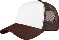 Falari 5-Panel Mesh Baseball Cap, Trucker Hat, Structured Plain Design, Cotton, Adjustable Size