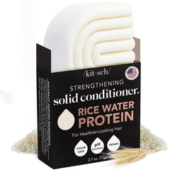 Kitsch Rice Water Hair Conditioner Bar – Soap Bar for Hair Care & Hair Growth – Conditioner for Women and Men – Moisturizing & Strengthening – Paraben, Silicone & Sulfate-Free - Made in USA – 2.7 oz