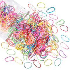 Teenitor Elastic Hair Bands, Rubber Bands for Hair, Small Hair Ties, 300pcs, Light Brown