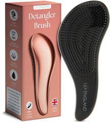 Lily England Detangler Hair Brush for Curly, Thick, Straight & Natural Hair - Gentle Detangling Brush for Women, Kids & Toddlers with Flexible Bristles - Smooth Hairbrush for Wet & Dry Hair, Ombre