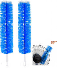 Fan Cleaner Brush，Fan Brush Cobweb Duster Microfiber Duster Ideal for Ceiling Duster, Air Vents, Curtains，Cleaner for Box （2PCS） (Grey)