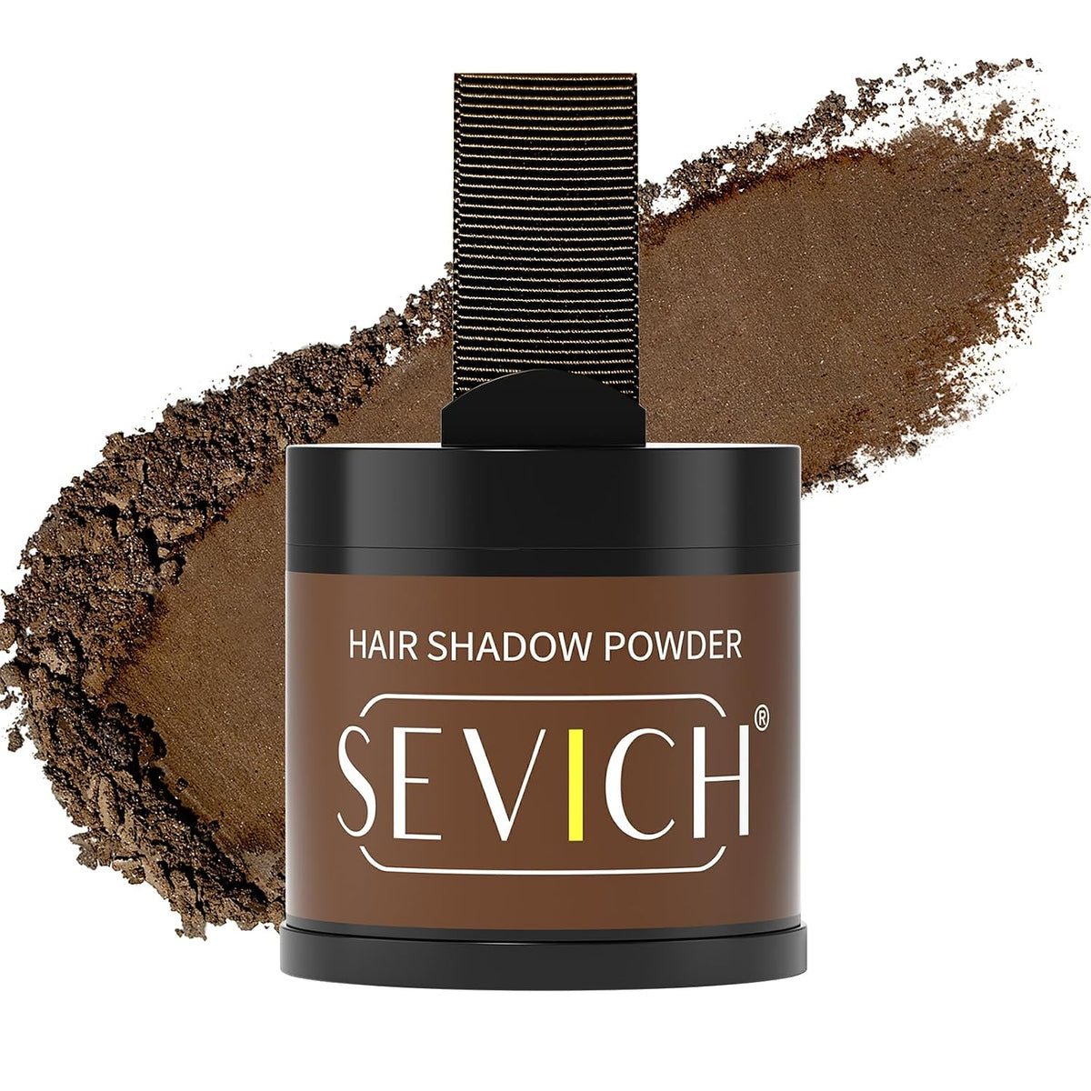 Sevich Hairline Powder，Instantly Conceals Hair Loss, Root Touch up Powder, Hair Shadow Toppers for Women & Men, Touch Up for Thinning Gray Hair, Windproof & Sweatproof, Black