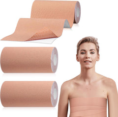 2 Rolls Wide Trans FTM Binder Tape for Chest Binding Adhesive Trans Chest Tape Flat for Transgender Breast Boob