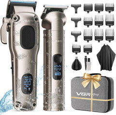 Hair Clippers for Men Professional, Cordless Hair Clippers for Hair Cutting, Mens Clippers and Trimmers Set, Electric Hair Trimmer for Men with Package Box