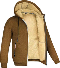 Winter Warm Jacket Casual Work Coat with Pocket Casual Soild Color Long Sleeve Pocket Hooded Cotton Coat Top Sweatshirt