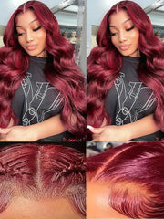 Body Wave Lace Front Wigs Human Hair 13x6 Lace Front Wigs Human Hair 200% Density 26 Inch 13x6 HD Lace Frontal HumanHair Wigs for Black Women With BabyHair