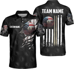 SHAANT Personalized Billiards Jerseys, Billiard Pool Shirt for Men, 8 Ball Pool Shirt, Billiards Gift for Team Player