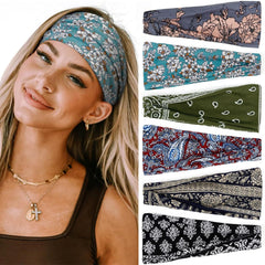Huachi Non Slip Headbands for Fashion Workout Yoga Sports Exercise Sweatbands Summer Accessories Elastic Bands