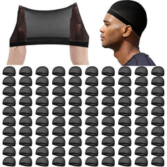 Ramede 20 Pcs Stocking Wave Cap for Men Adult Stretchy Nylon Skull Wave Lightweight Beanie Caps Waves for Man Women
