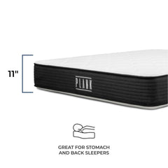 Brooklyn Bedding Plank 10-Inch Two-Sided Firm Mattress with Cooling Top