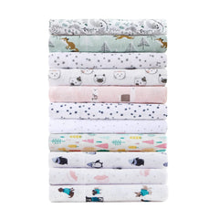 Intelligent Design Cozy Soft Cotton Flannel Printed Sheet Set