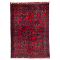 ECARPETGALLERY Hand-knotted Finest Khal Mohammadi Red Wool Rug - 5'2 x 7'5