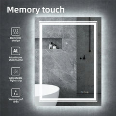 36"x28" LED Illuminated Bathroom Wall Vanity Mirror Anti-Fog Dimmable